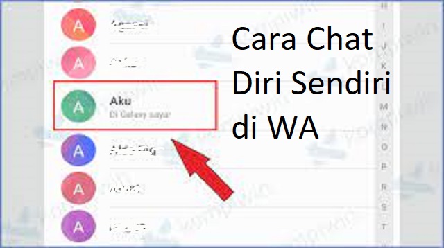 Cara Chat Diri Sendiri di WA