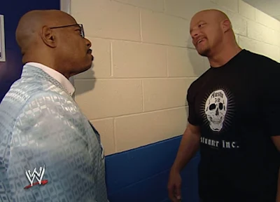 WWE Insurrextion 2003 Review - Stone Cold Steve Austin confronts Teddy Long