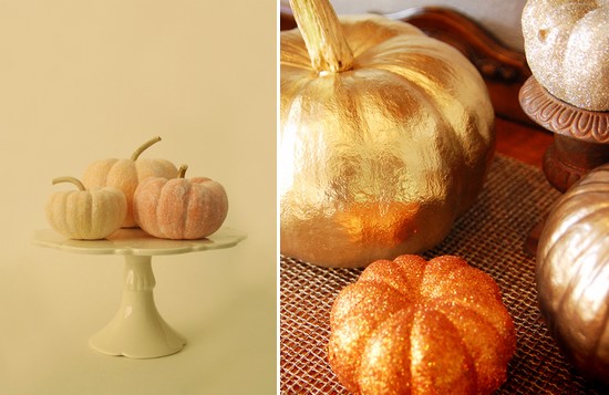 perfect for a rustic elegant fall wedding Elegant pumpkin centerpieces