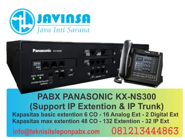 harga mesin pabx panasonic ns300 bergaransi resmi, jasa pemasangan pabx panasonic ns300