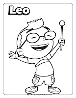 little einsteins coloring pages leo