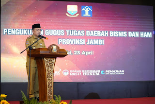 GUBERNUR AL HARIS KUKUHKAN GUGUS TUGAS BISNIS DAN HAM PROVINSI JAMBI