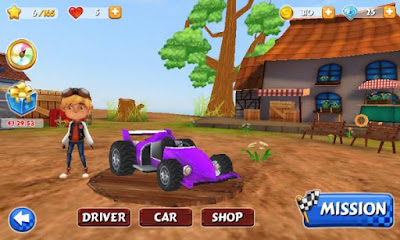 Download Kart Racer 3D Apk v1.1 Mod (Unlimited Coins) Terbaru 2016