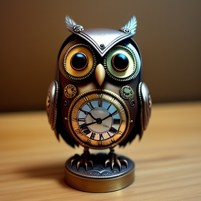 Steampunk Clockwork Owl Statue Miniature 3D amazingwallpapersa blogspot com (39)