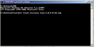 fastboot flush recovery twrp