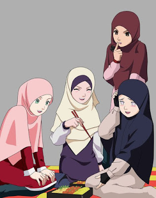Download Gambar Kartun Muslimah Terbaru 2019