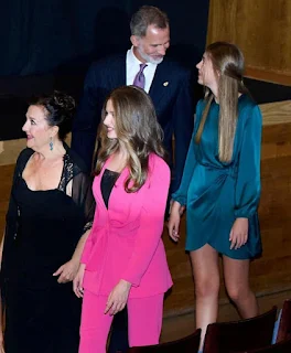 Spanish Royals Watch Concert in Oviedo