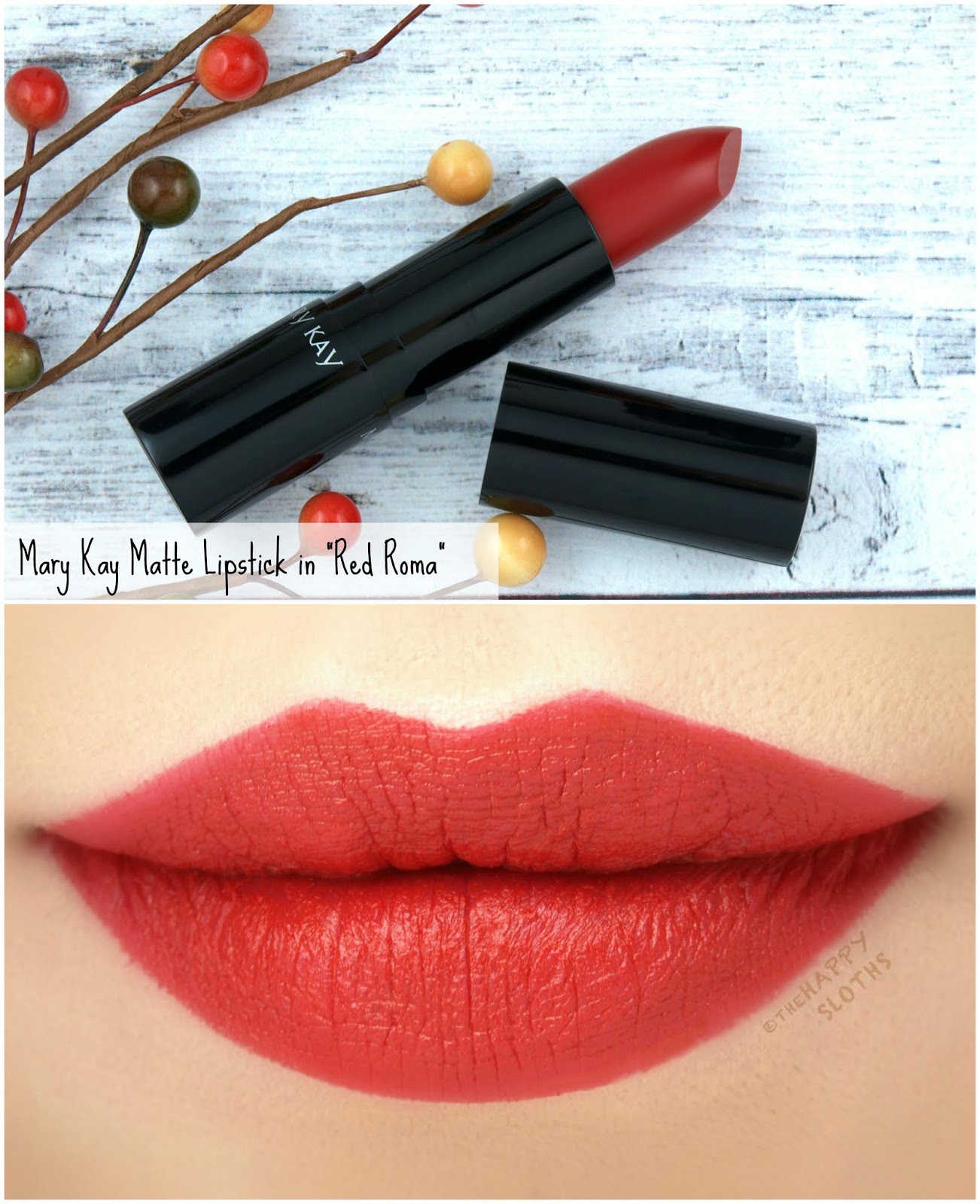 Mary Kay | Fall 2018 Matte Lipstick in "Red Roma": Review and Swatches