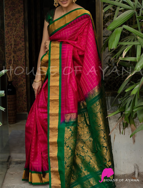 Kanchipuram Lightweight Borders Silk Sarees