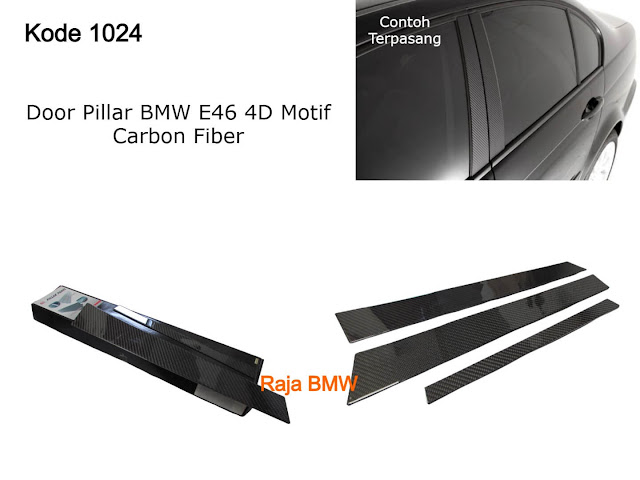 Door Pillar BMW E46 4D Motif Carbon Fiber