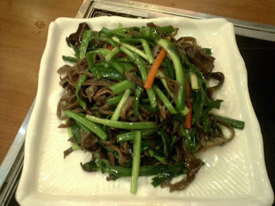 Penpenxiang 盆盆湘 Hunan Restaurant Shenzhen Nanshan stir-fried garlic chives and black fungus 韭菜木耳