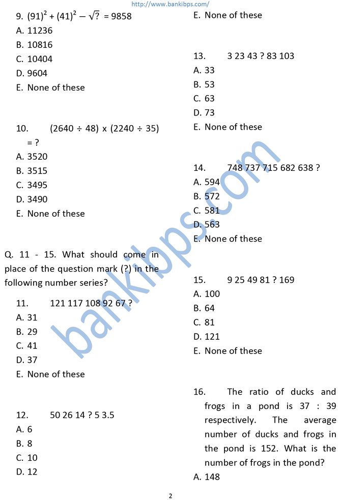 SBI Junior Associate Question Paper Pattern