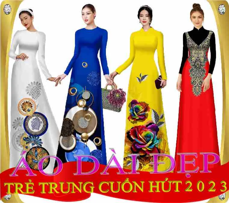 Mẫu vải áo dài đẹp 2023 mặc trẻ trung cuốn hút đàn ông