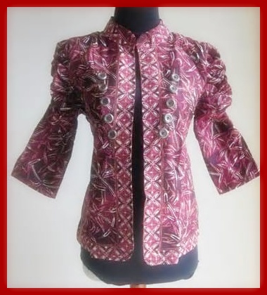 Enam update model  blazer  batik  wanita modern