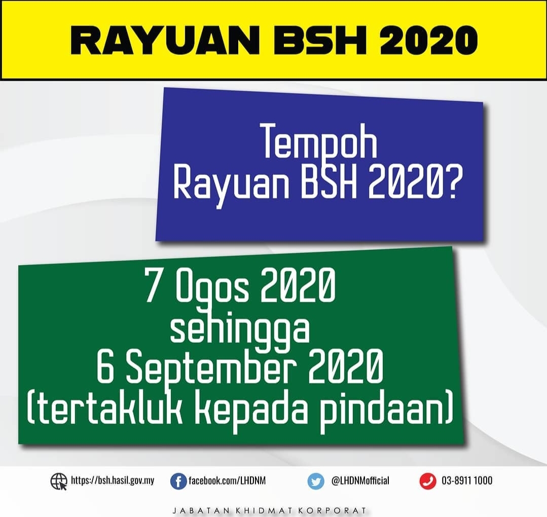 Cara Buat Rayuan BSH 2020