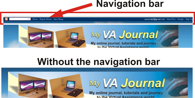 hide the navigation bar on blogger
