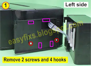 How to replace or clean the waste ink pad on the Epson L200, L201 - 01