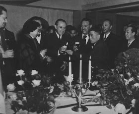 Juan Canaro, Maria de la Fuente y Hugo Baralis en Japon en 1954