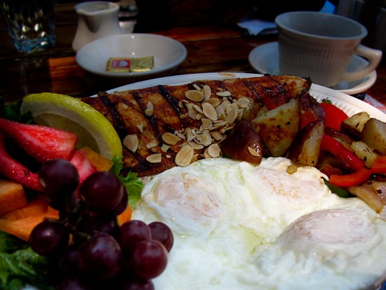 Trout and Eggs at Gastrognome Idyllwild, CA