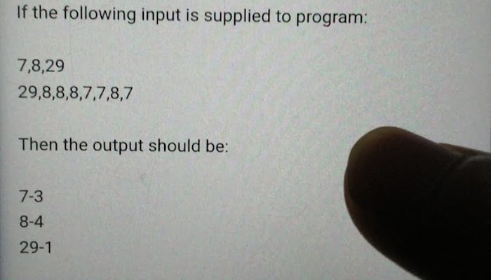 Write a program that takes two comma - separated list of integers as input.for each integer N in the first list. The program needs to find count of its occurrence called C in the second list. The program should print the N-C for each integer