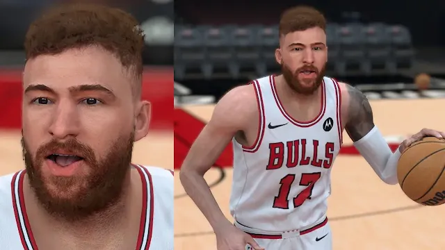 NBA 2K24 Onuralp Bitim Cyberface & Tattoo (Rookie Face Scan)