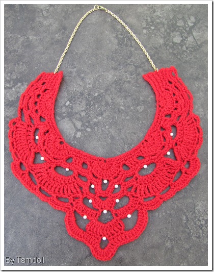 Tamdoll crochet necklace