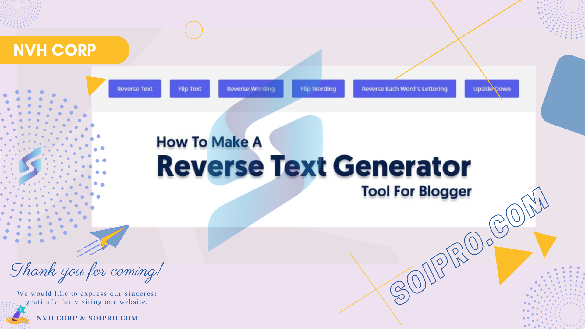 Make The Best Reverse Text Generator Tool In Blogger For Free?