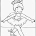  Desenho de Bailarina Para Colorir