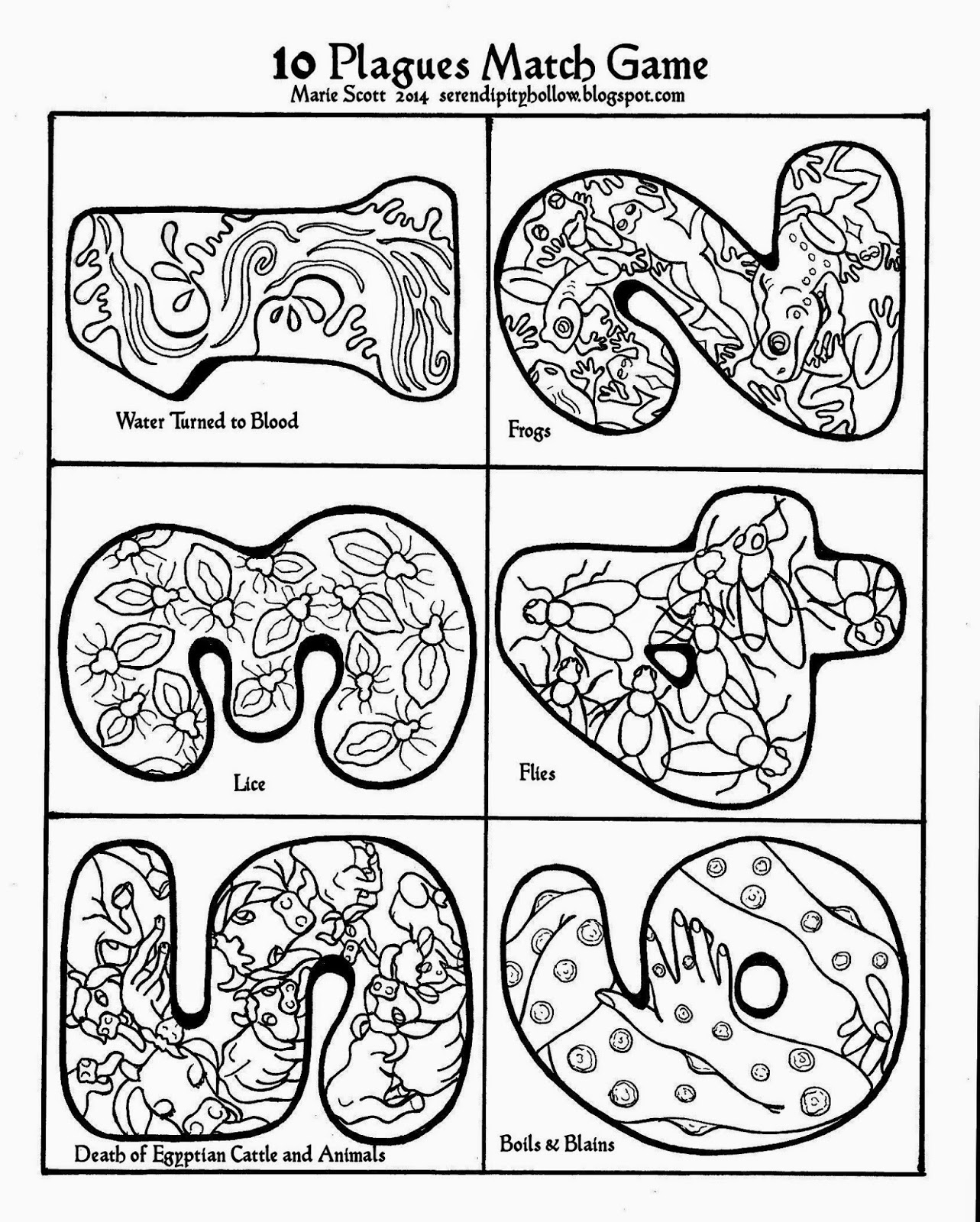 Ten Plagues Coloring Pages 1