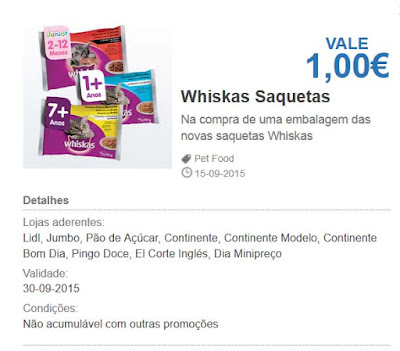 Saquetas Whiskas