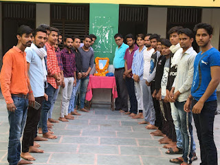 Hindu yuva  Vahini Bharatpur celebrated the birth anniversary of Shaheed Chandrasekhar Azad