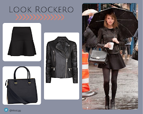 Taylor Swift Street Style: Look lluvia paraguas rockero