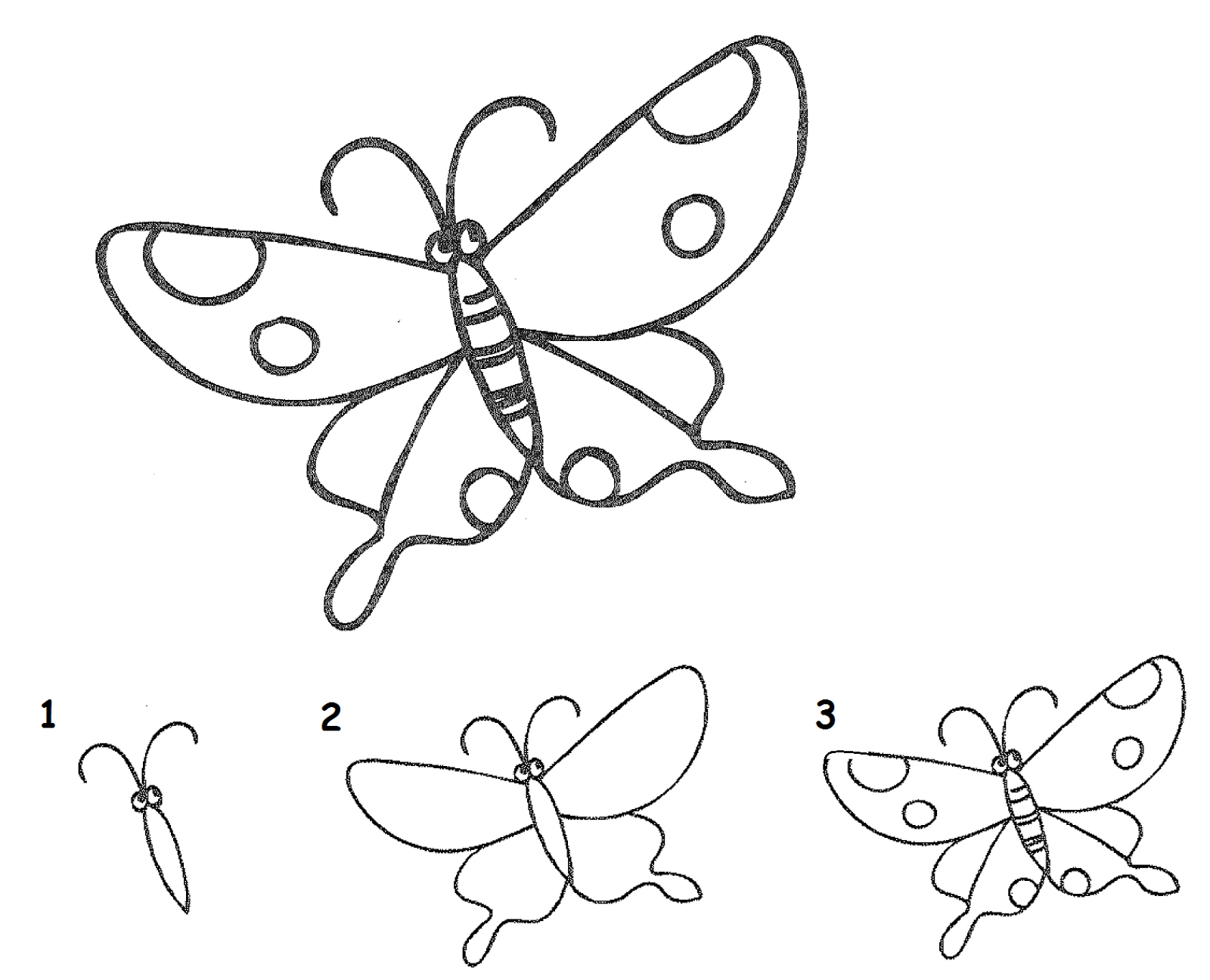 Resourceful-Parenting: Balajar Menggambar Kupu-kupu