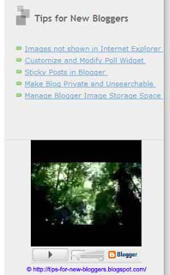 Customize Video Upload in Blogger