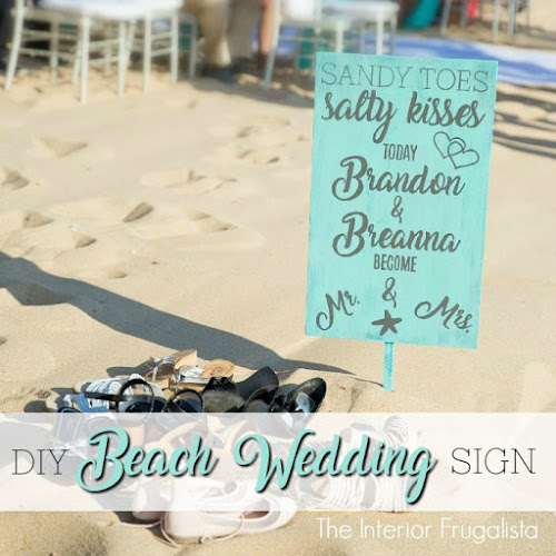 How To Make A Beach Destination Wedding Sign