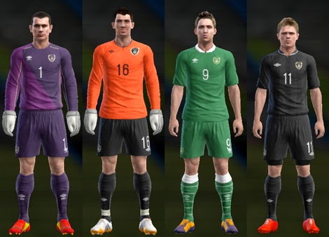 PES 2013 Republic of Ireland 14-15 Kits by Ram'z