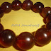 Gelang batu AMBER GETAH KAPILAYU Natural Alami 14 mm - BY IMDA HANDICRAFT