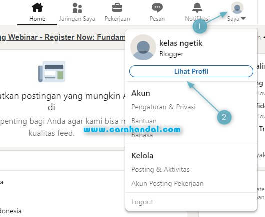 Cara Mengganti Foto Profil LinkedIn di hp dan pc