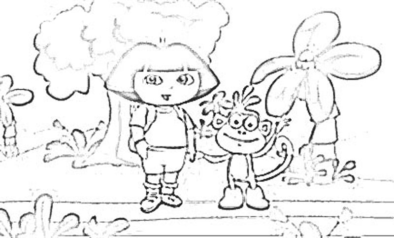 Dora The Explorer - Coloring Pictures