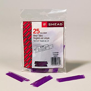 purple plastic tabs for hanging file folder labels