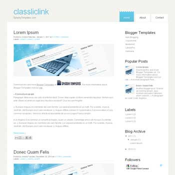 Classliclink blogger template. blogger template from wordpress theme. wordpress theme to blogger. convert wordpress theme to blogger