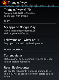 binary counter reset for galaxy s3