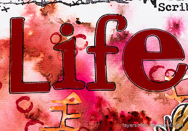 Layers of ink - Life, Art, Words Art Journal Tutorial by Anna-Karin Evaldsson.