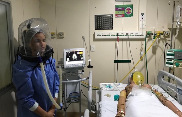Pesquisadores da UFPB desenvolvem capacete com ventilação não invasiva para pacientes graves com Covid-19