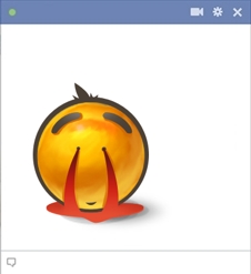 Nose Bleed Facebook Emoticon