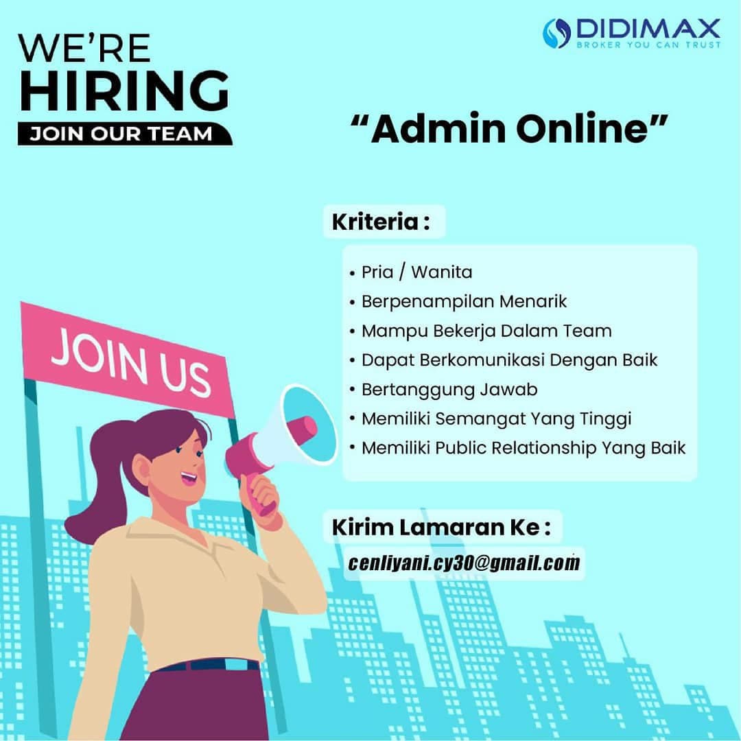 Lowongan Kerja Admin Online Didimax Bandung April 2021