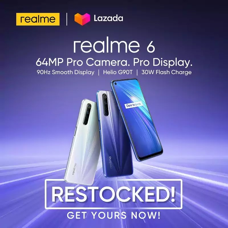 Realme 6 and 6 Pro Restocked
