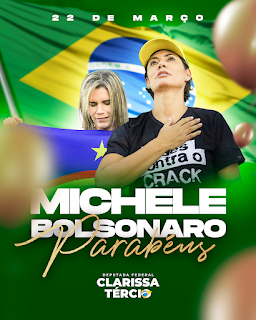 CRIAÇÃO DE BANNER ANIVERSÁRIO MICHELE BOLSONARO