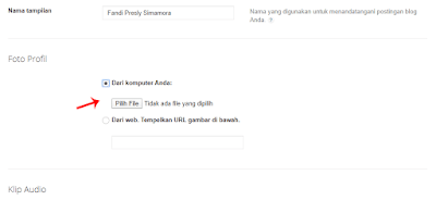 Mengatur Foto Profil Author Penulis di Blogger
