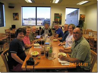 Snookie Quinn, Nancy & George Reid, Ginny & Lenny Dexter, Don & LaVon, Bob Quinn at Chris's